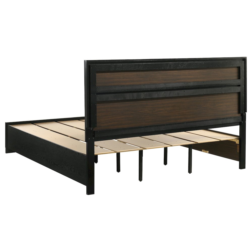 Miranda 4-piece Eastern King Bedroom Set Black. Picture 2
