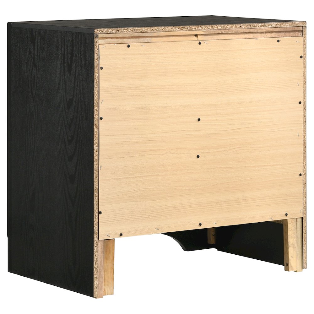 Miranda 2-drawer Nightstand Black. Picture 6