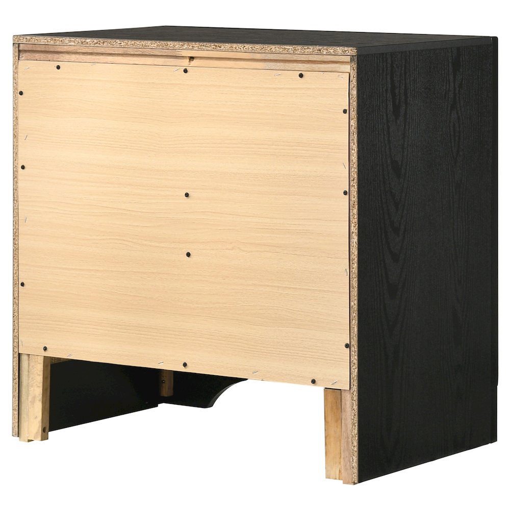 Miranda 2-drawer Nightstand Black. Picture 8