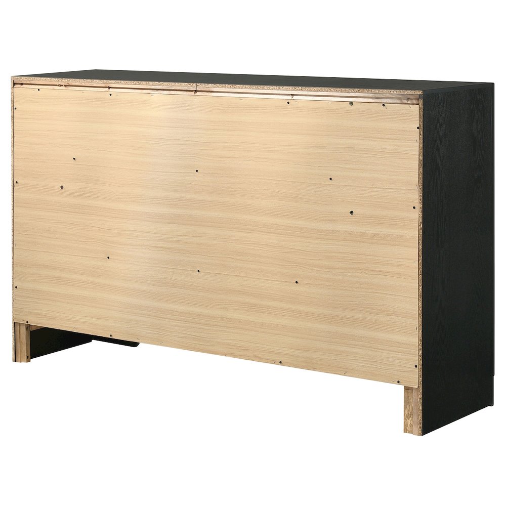 Miranda 7-drawer Dresser Black. Picture 8