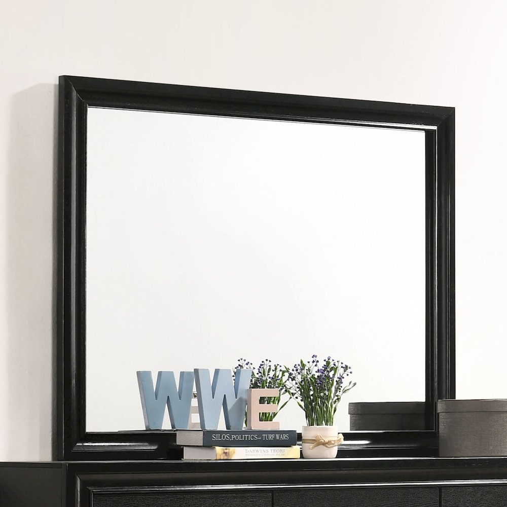 Miranda Dresser Mirror Black. Picture 4