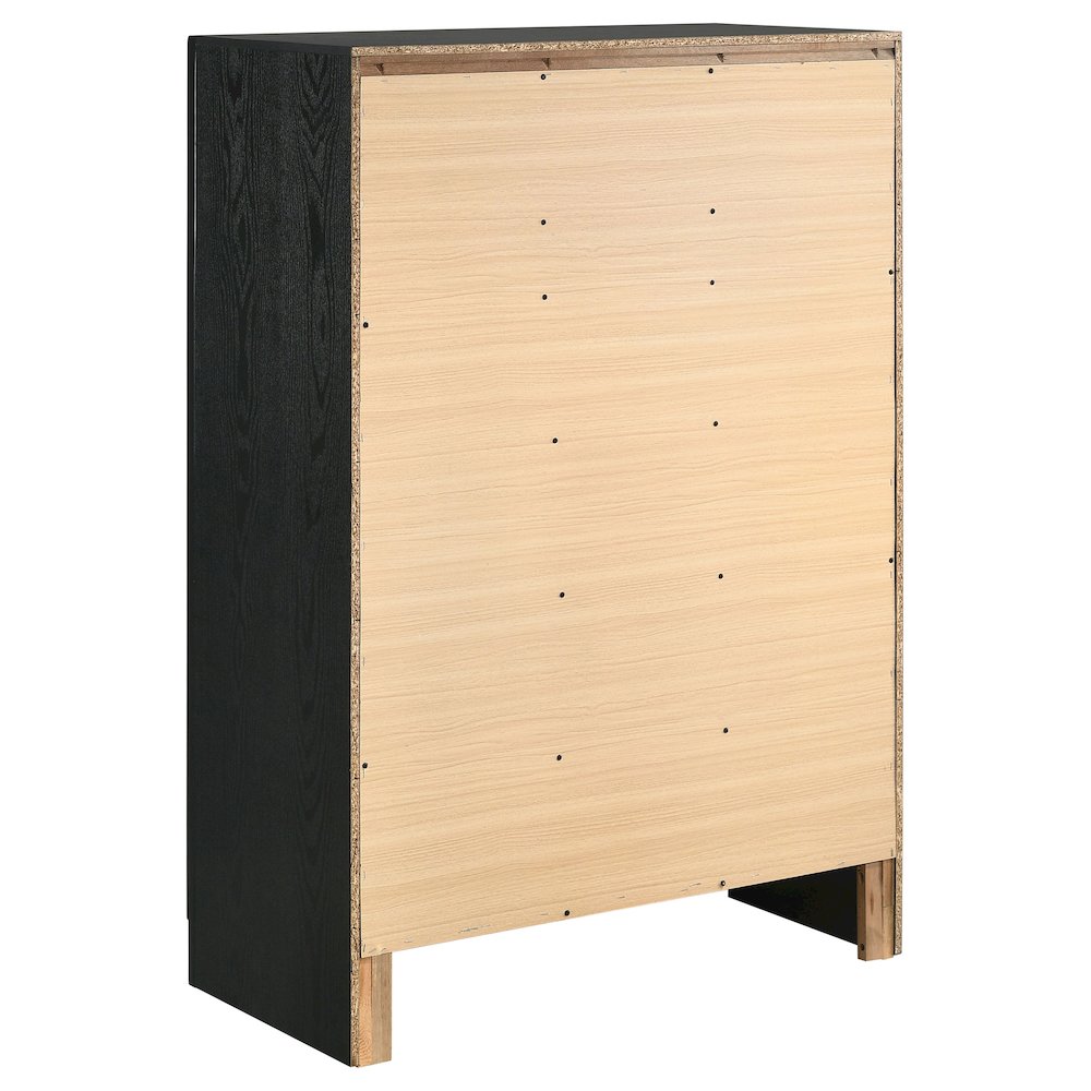 Miranda 5-drawer Bedroom Chest Black. Picture 6
