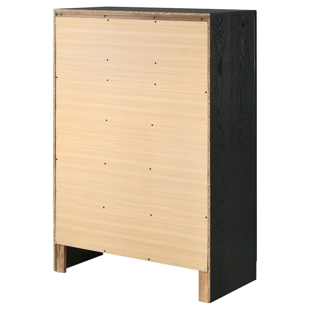 Miranda 5-drawer Bedroom Chest Black. Picture 8
