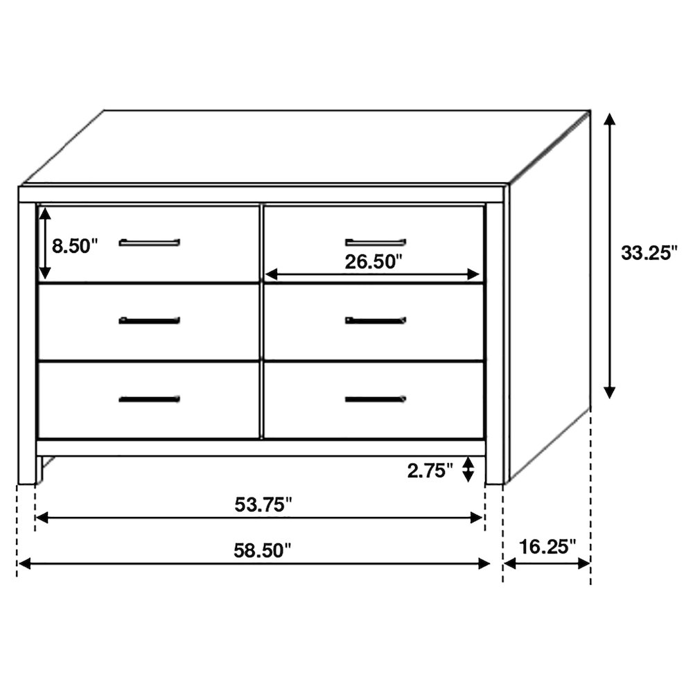 Brantford 4-piece Eastern King Bedroom Set Barrel Oak. Picture 17