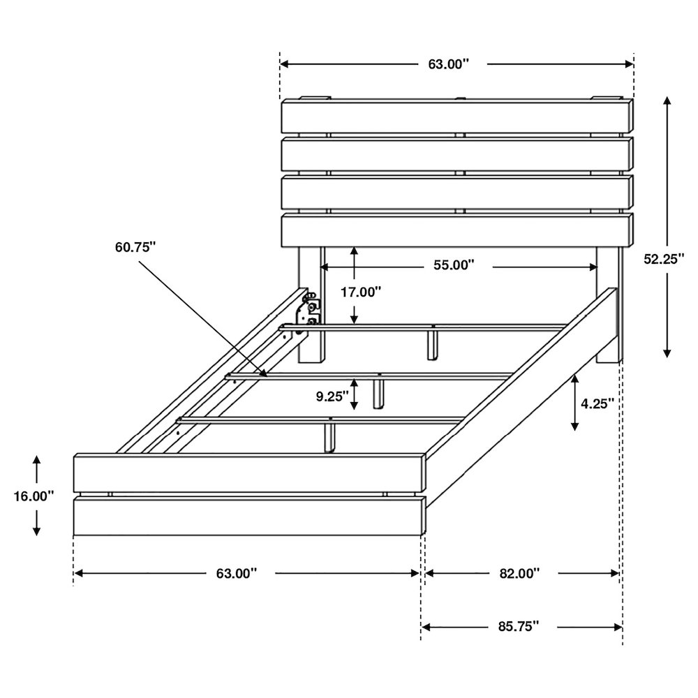 Brantford 4-piece Queen Bedroom Set Barrel Oak. Picture 15