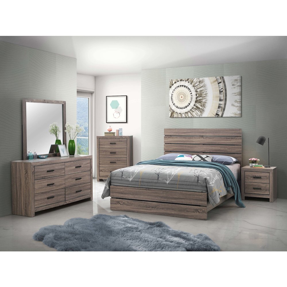 Brantford 2-drawer Nightstand Barrel Oak. Picture 13
