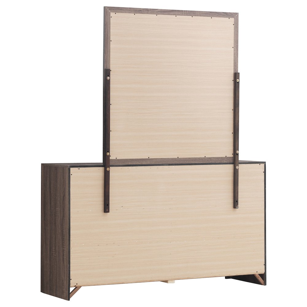 Brantford 6-drawer Dresser with Mirror Barrel Oak. Picture 6