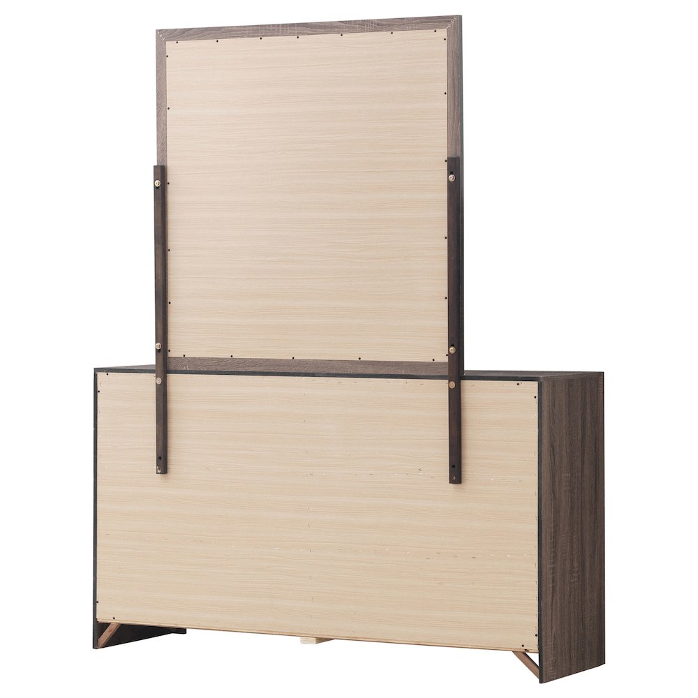Brantford 6-drawer Dresser with Mirror Barrel Oak. Picture 8