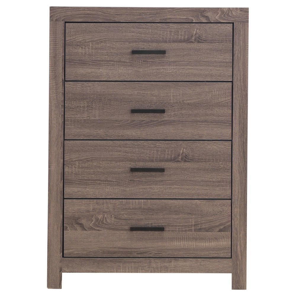 Brantford 4-drawer Bedroom Chest Barrel Oak. Picture 3