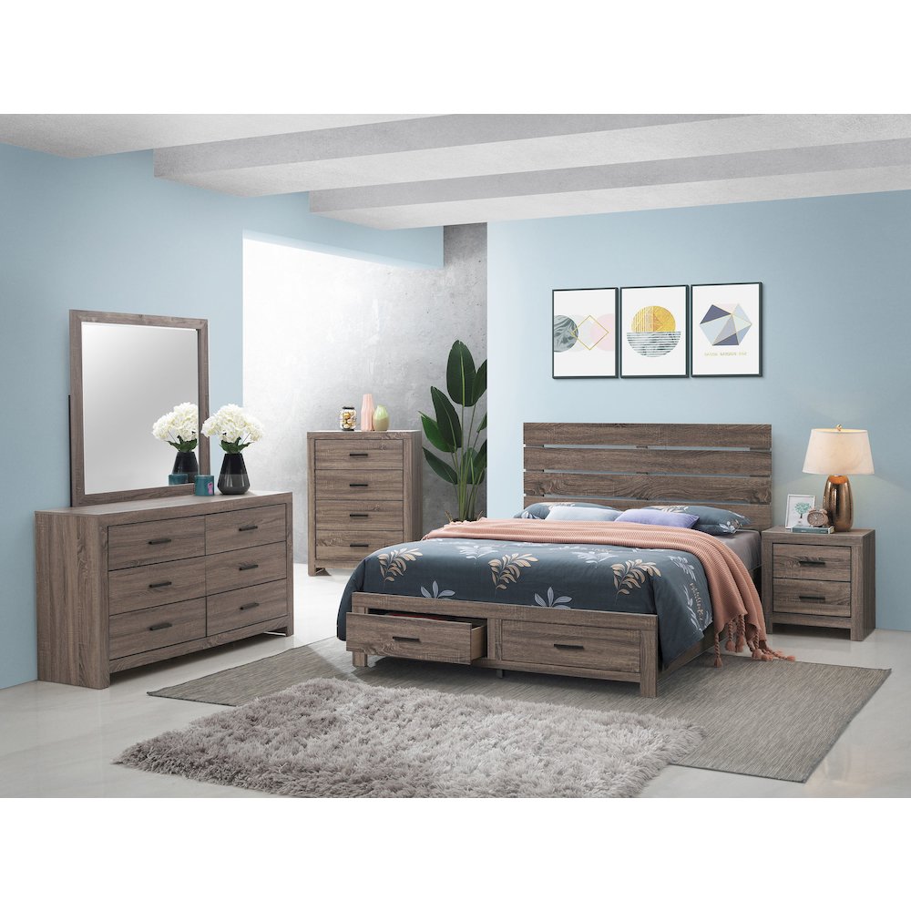 Brantford 4-drawer Bedroom Chest Barrel Oak. Picture 13