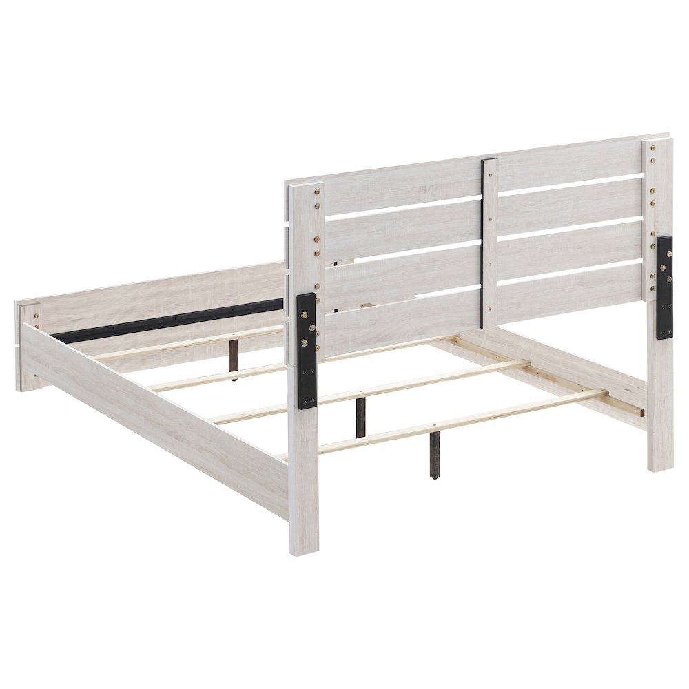 Brantford Wood Queen Panel Bed Coastal White. Picture 4