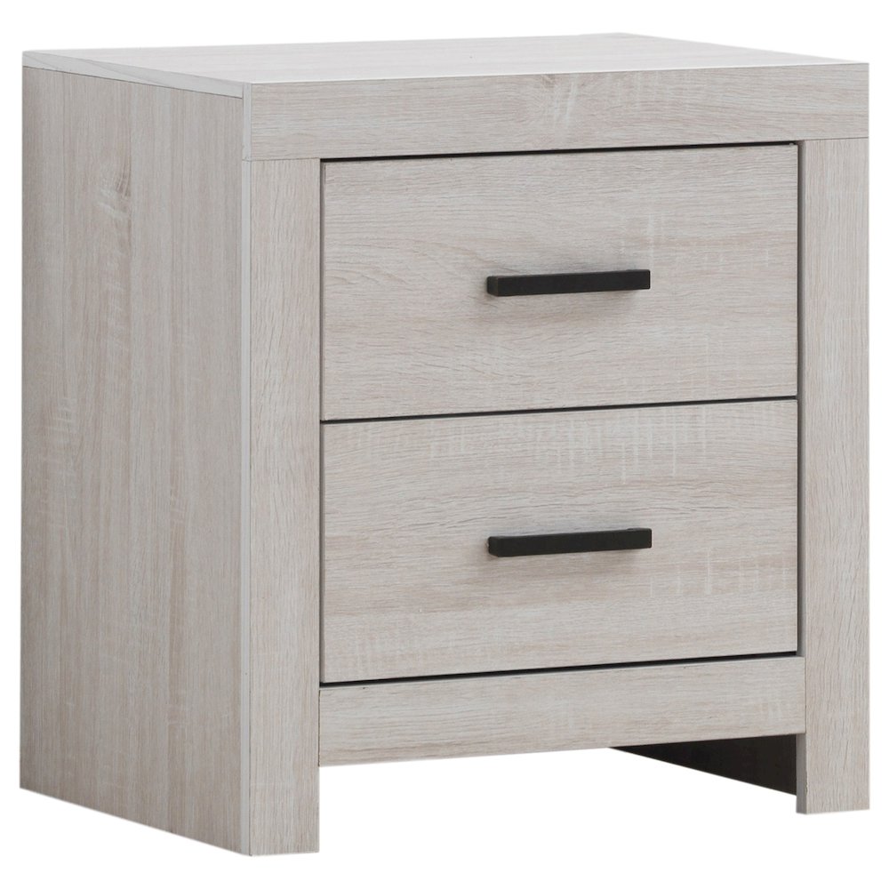 Brantford 2-drawer Nightstand Coastal White. Picture 1