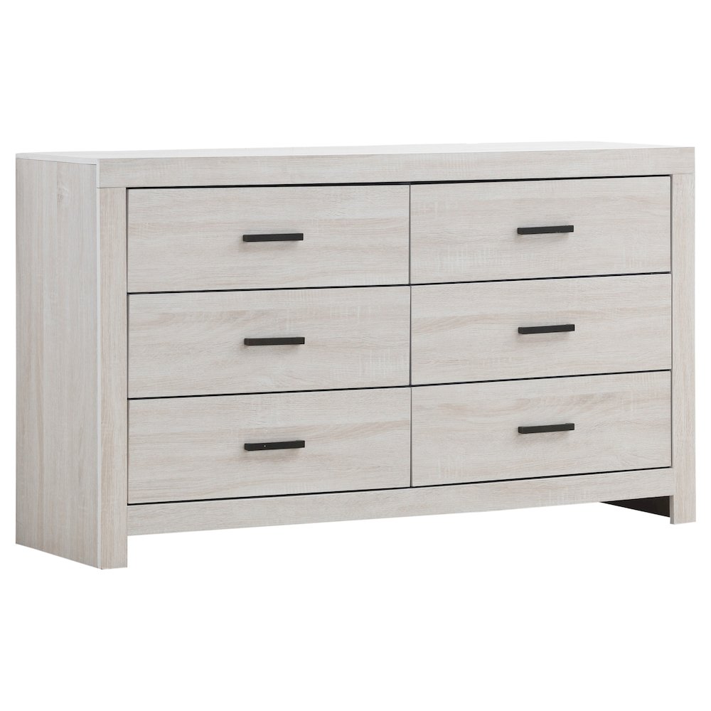 Brantford 6-drawer Dresser Coastal White. Picture 1