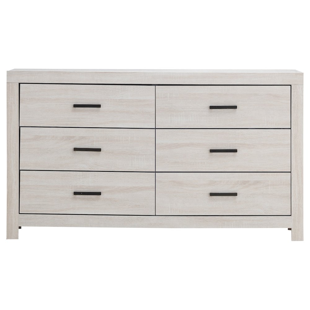 Brantford 6-drawer Dresser Coastal White. Picture 3