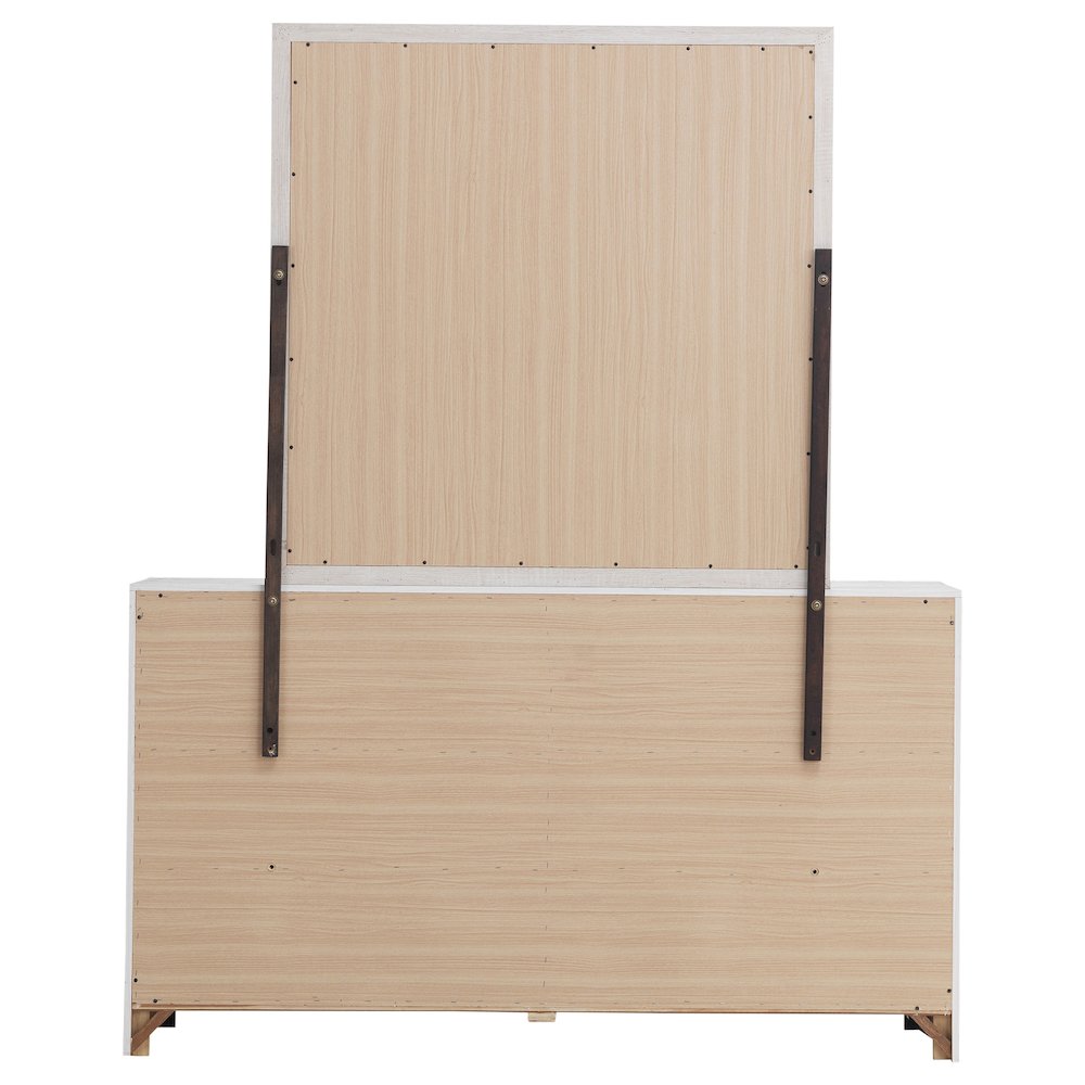 Brantford 6-drawer Dresser with Mirror Coastal White. Picture 7