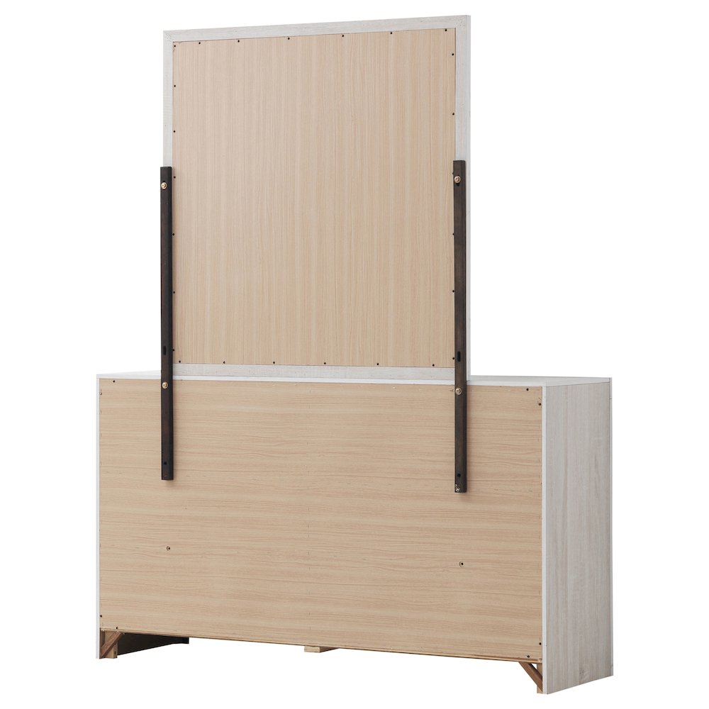 Brantford 6-drawer Dresser with Mirror Coastal White. Picture 8