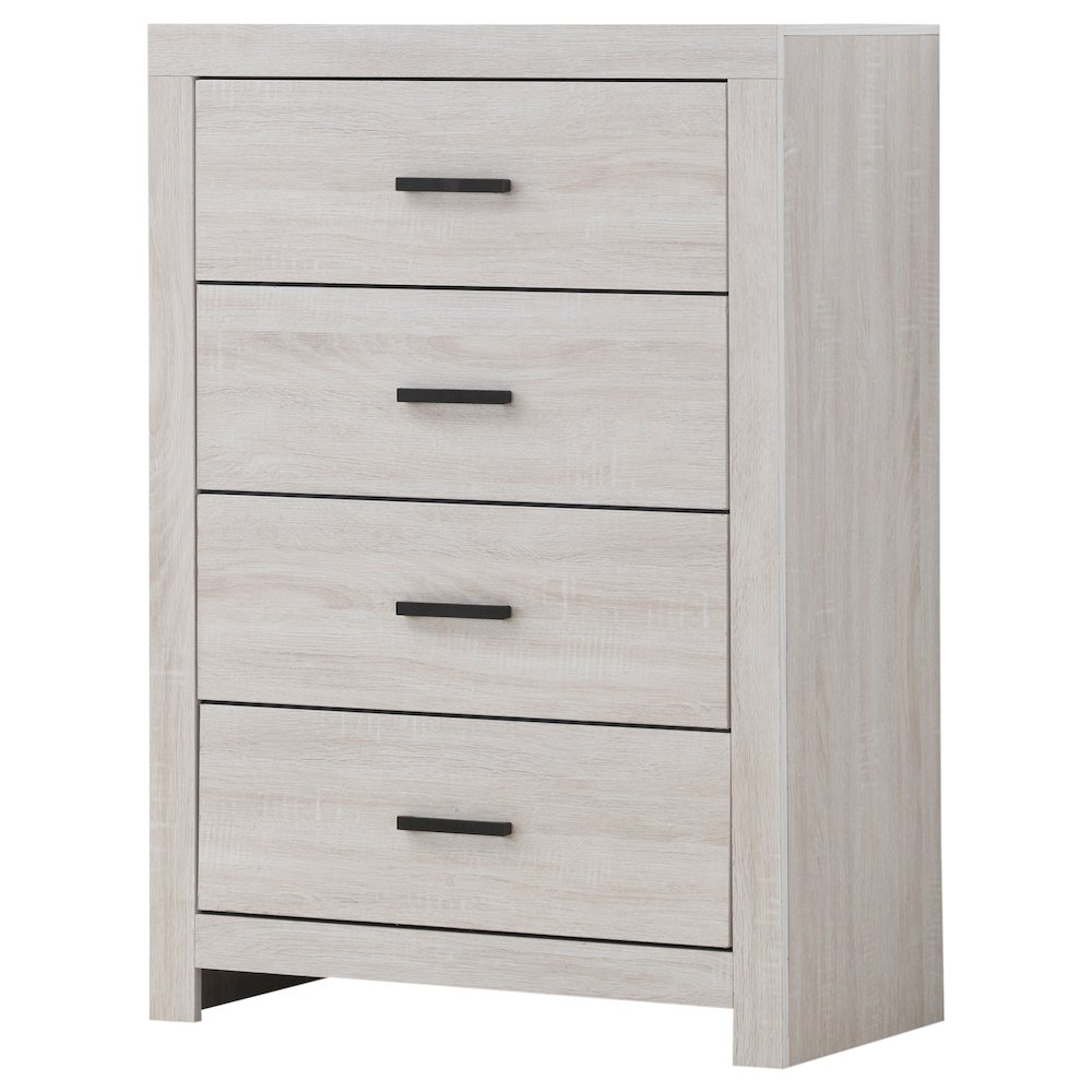 Brantford 4-drawer Bedroom Chest Coastal White. Picture 4