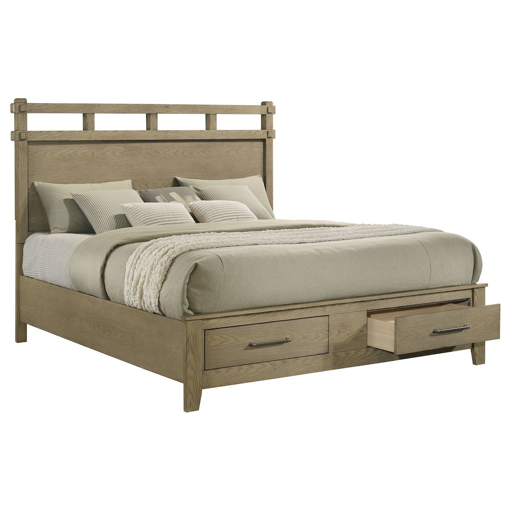 Hazlewood 59-inch Eastern King Storage Bed Vineyard Oak. Picture 3
