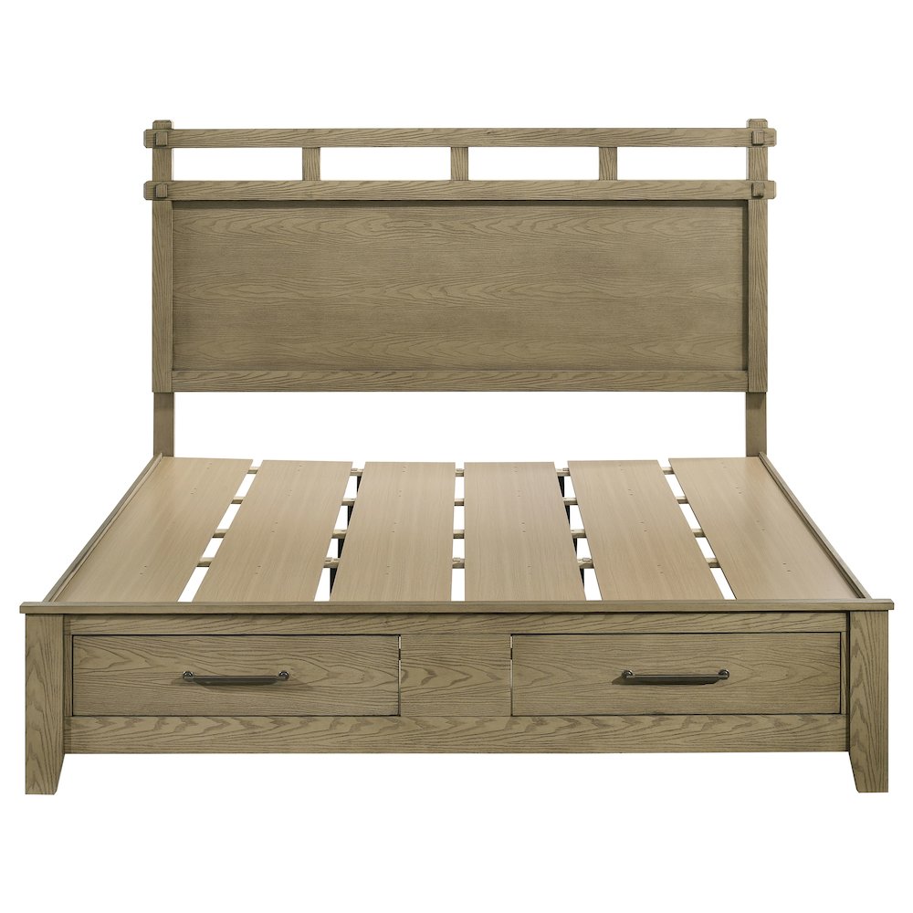 Hazlewood 59-inch Eastern King Storage Bed Vineyard Oak. Picture 4