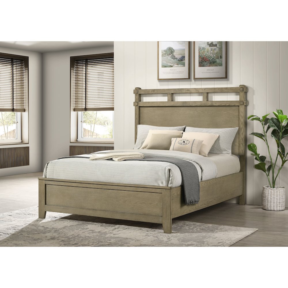 Hazlewood 59-inch Queen Panel Bed Vineyard Oak. Picture 2