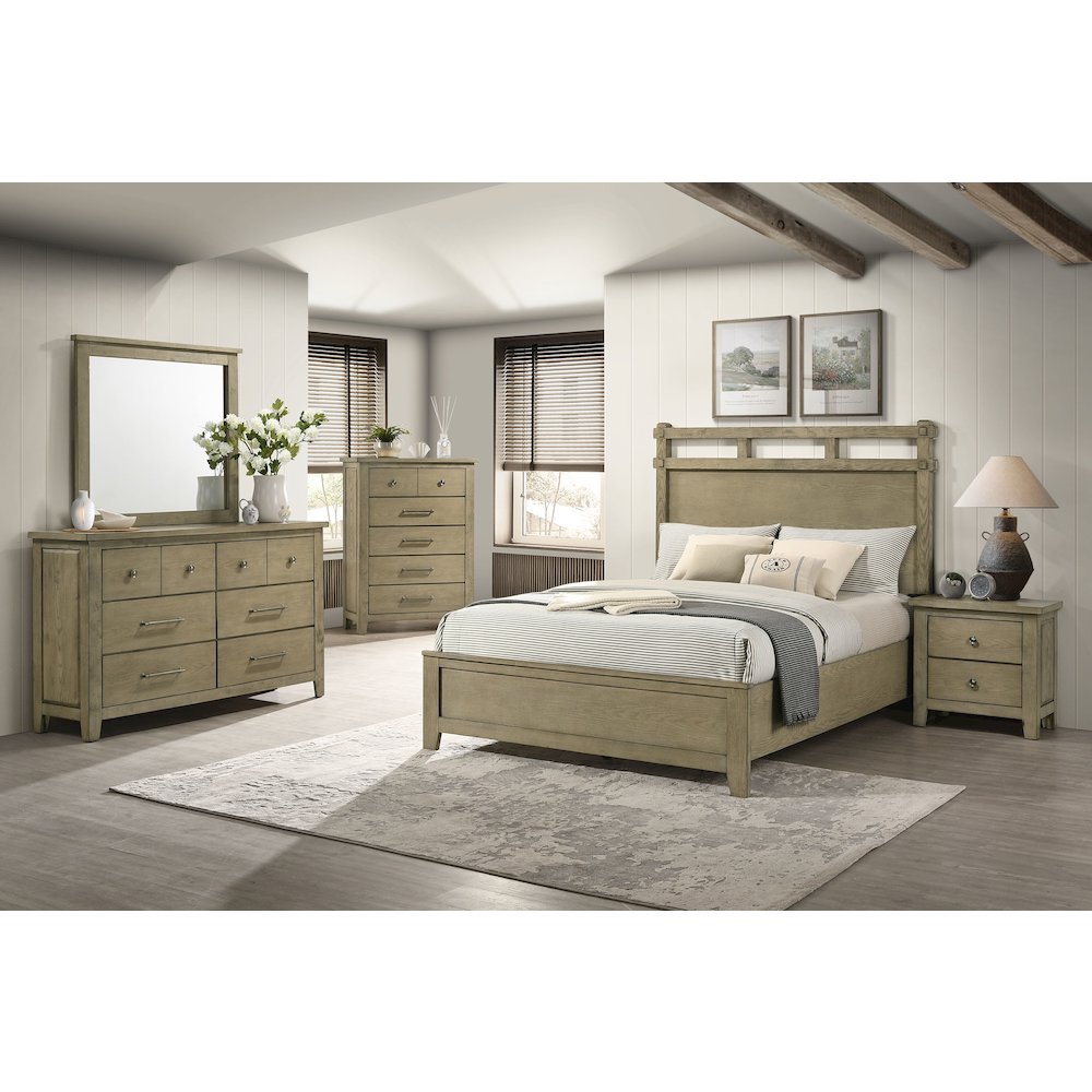 Hazlewood 5-piece Queen Bedroom Set Vineyard Oak. Picture 1