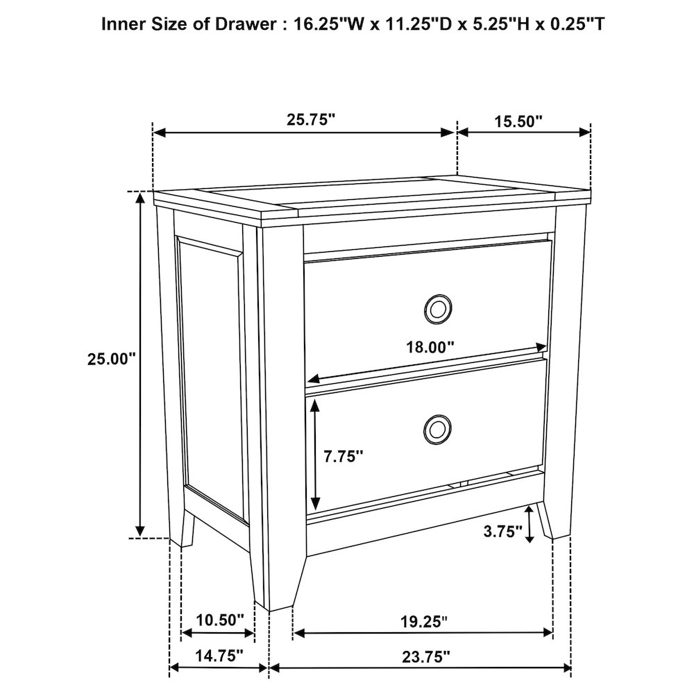 Hazlewood 5-piece Queen Bedroom Set Vineyard Oak. Picture 16