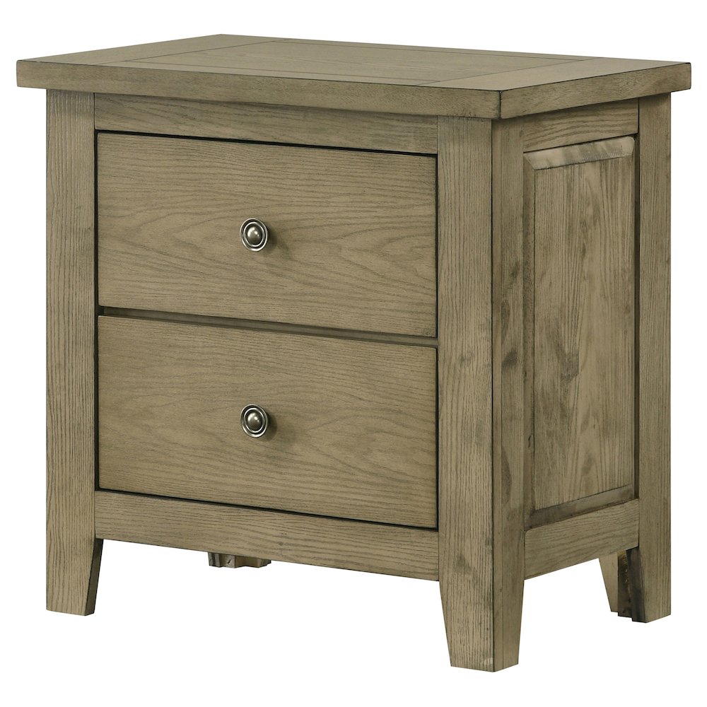 Hazlewood 2-drawer Nightstand Bedside Table Vineyard Oak. Picture 4