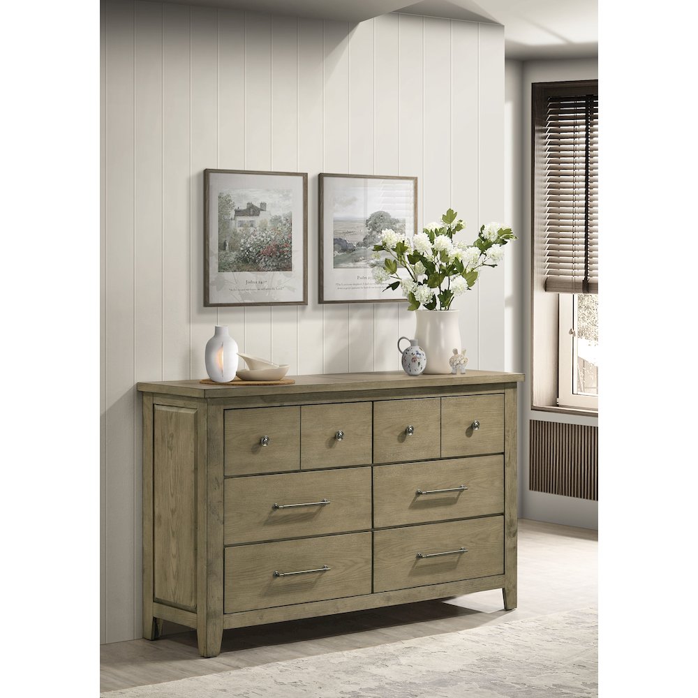 Hazlewood 6-drawer Bedroom Dresser Cabinet Vineyard Oak. Picture 2