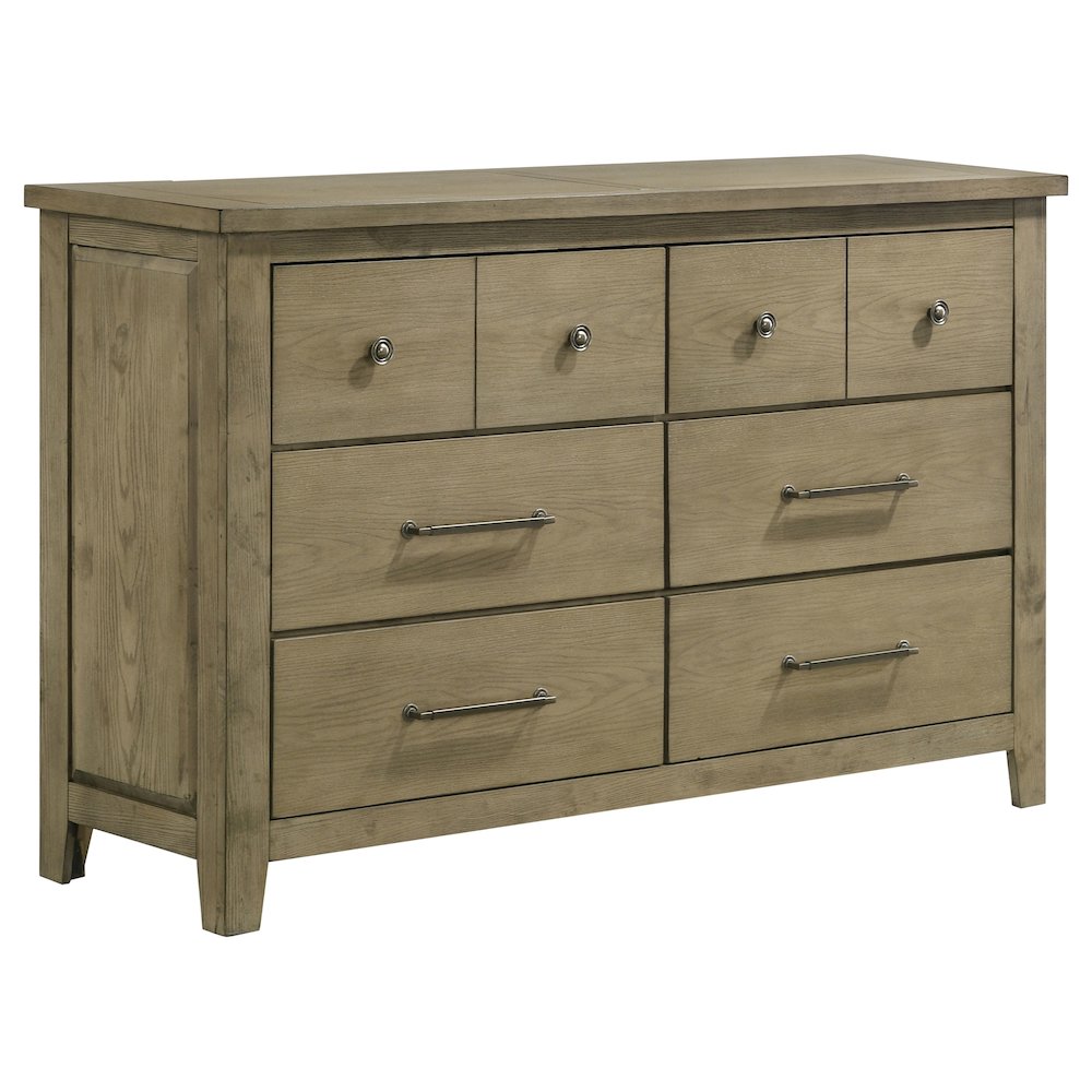 Hazlewood 6-drawer Bedroom Dresser Cabinet Vineyard Oak. Picture 1