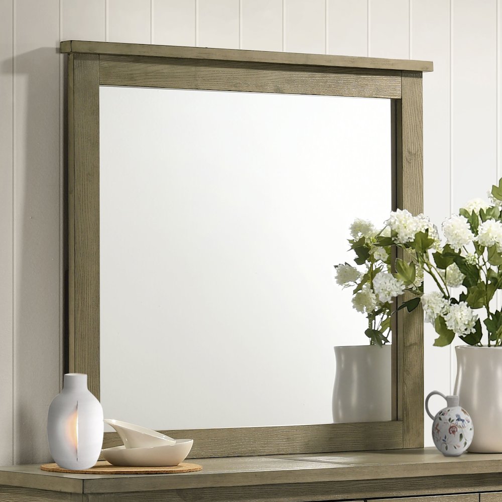 Hazlewood Dresser Mirror Vineyard Oak. Picture 2