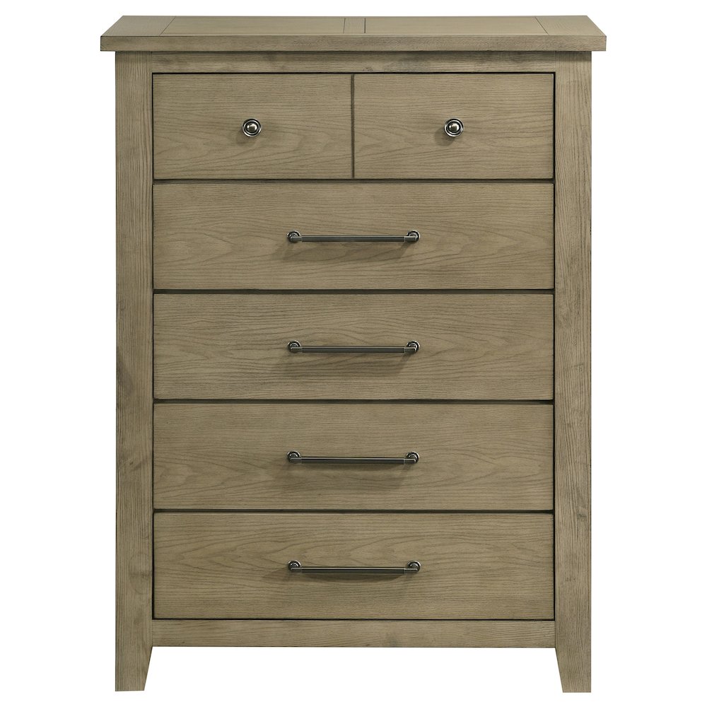 Hazlewood 5-drawer Bedroom Chest of Drawers Vineyard Oak. Picture 3