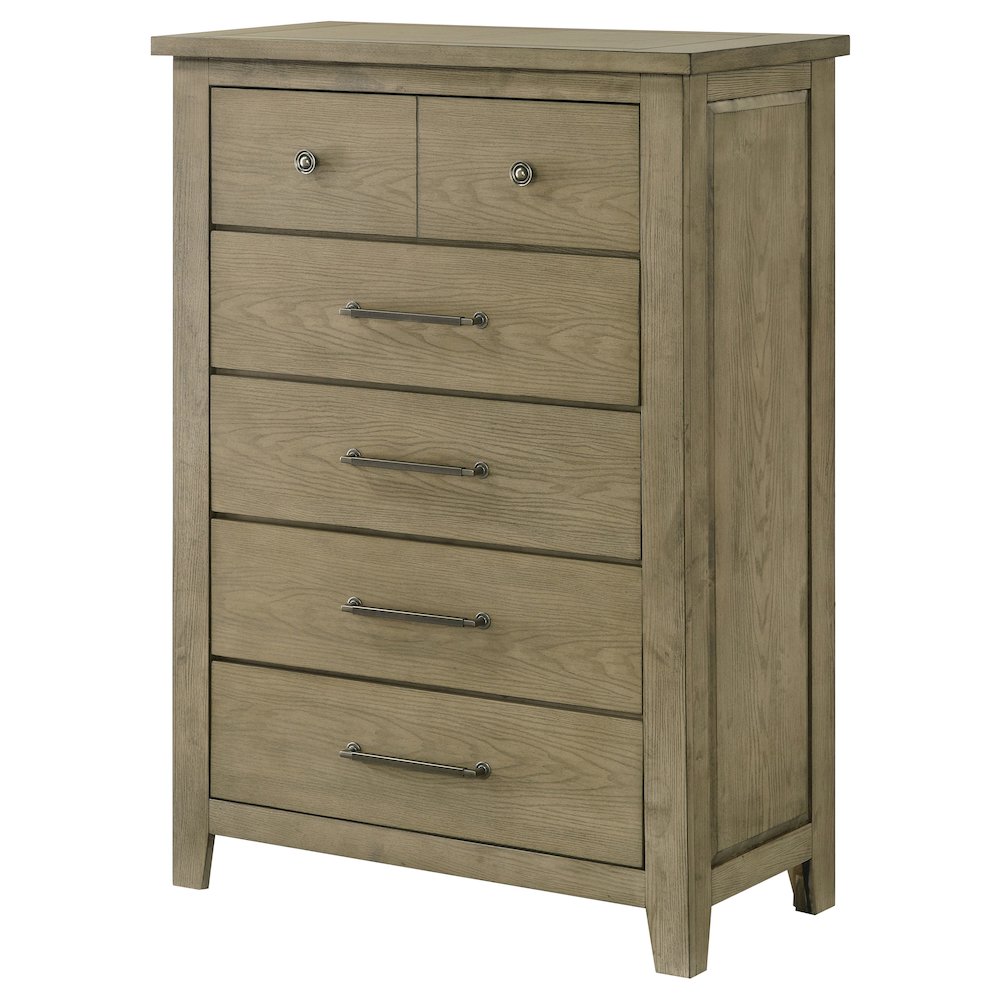Hazlewood 5-drawer Bedroom Chest of Drawers Vineyard Oak. Picture 4