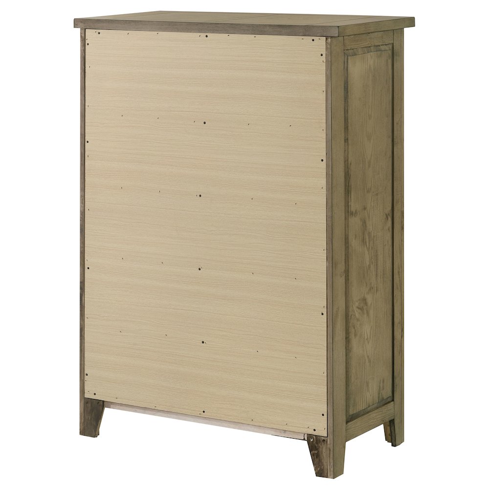 Hazlewood 5-drawer Bedroom Chest of Drawers Vineyard Oak. Picture 8