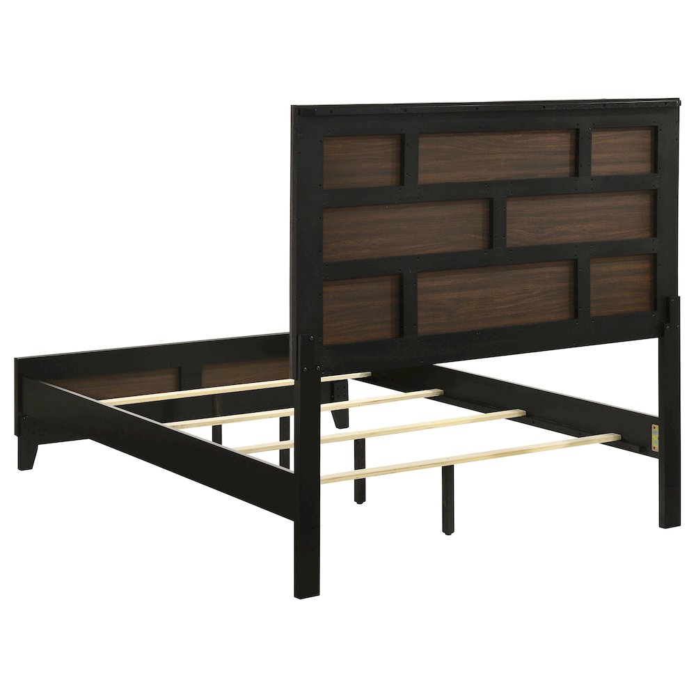 Watson Wood Full Panel Bed Grey Oak. Picture 5
