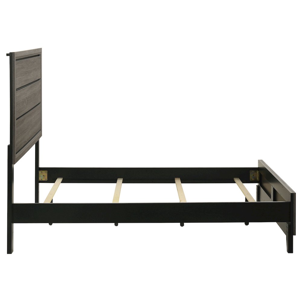 Watson Wood Full Panel Bed Grey Oak. Picture 6