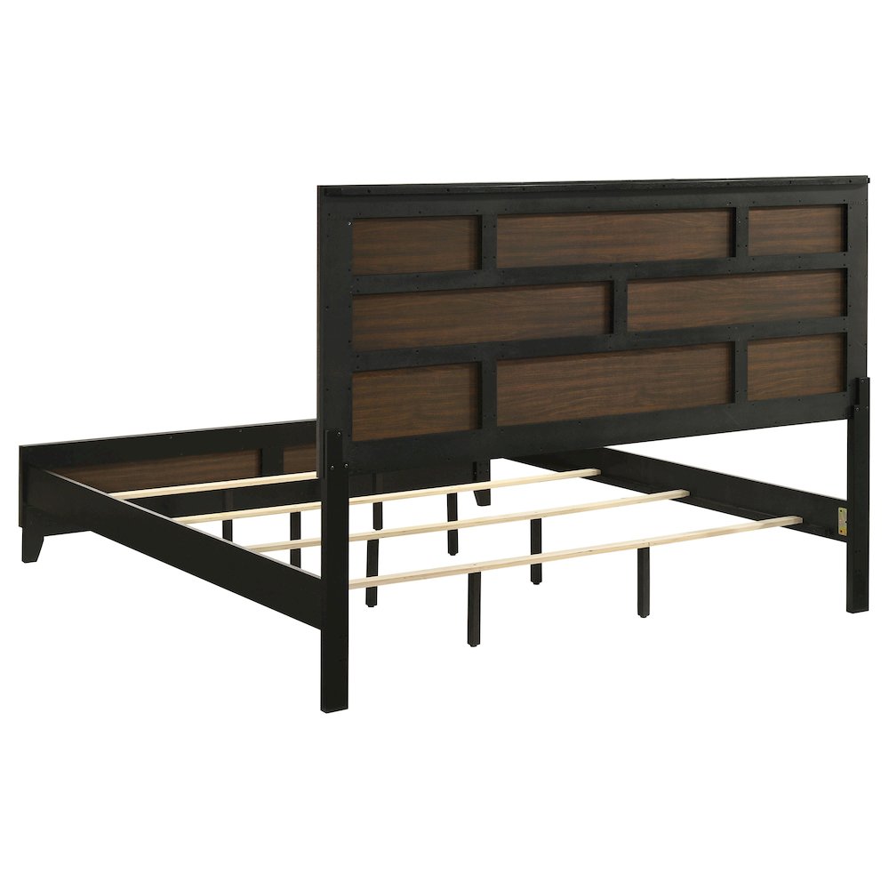 Watson Wood Eastern King Panel Bed Grey Oak. Picture 5