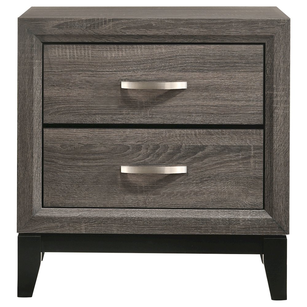 Watson 2-drawer Nightstand Grey Oak. Picture 3