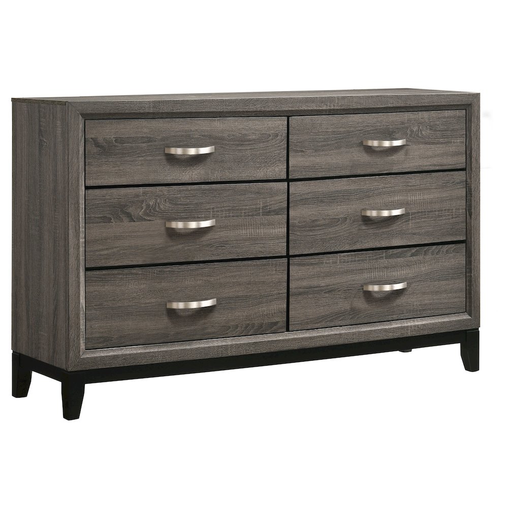 Watson 6-drawer Dresser Grey Oak. Picture 1