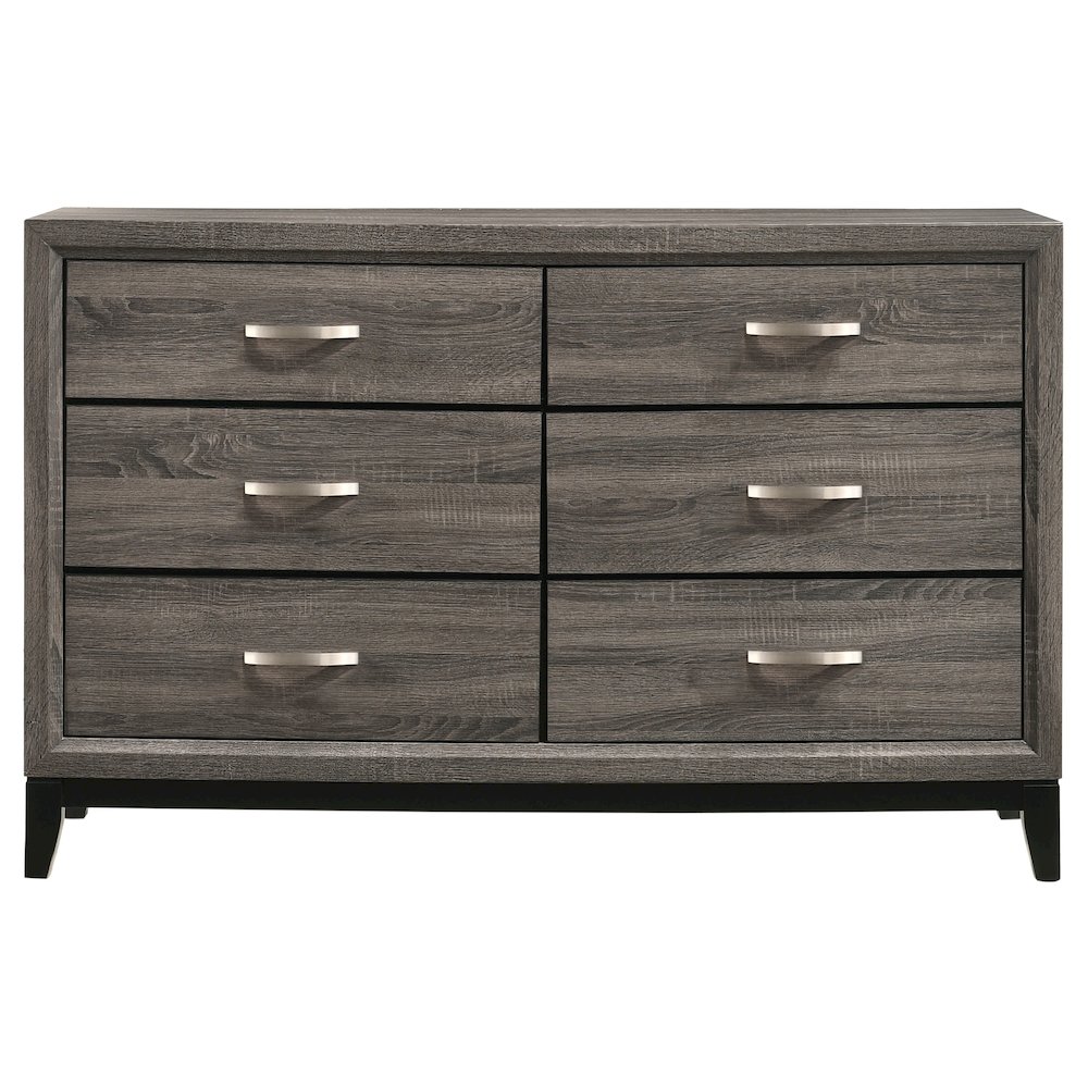 Watson 6-drawer Dresser Grey Oak. Picture 3