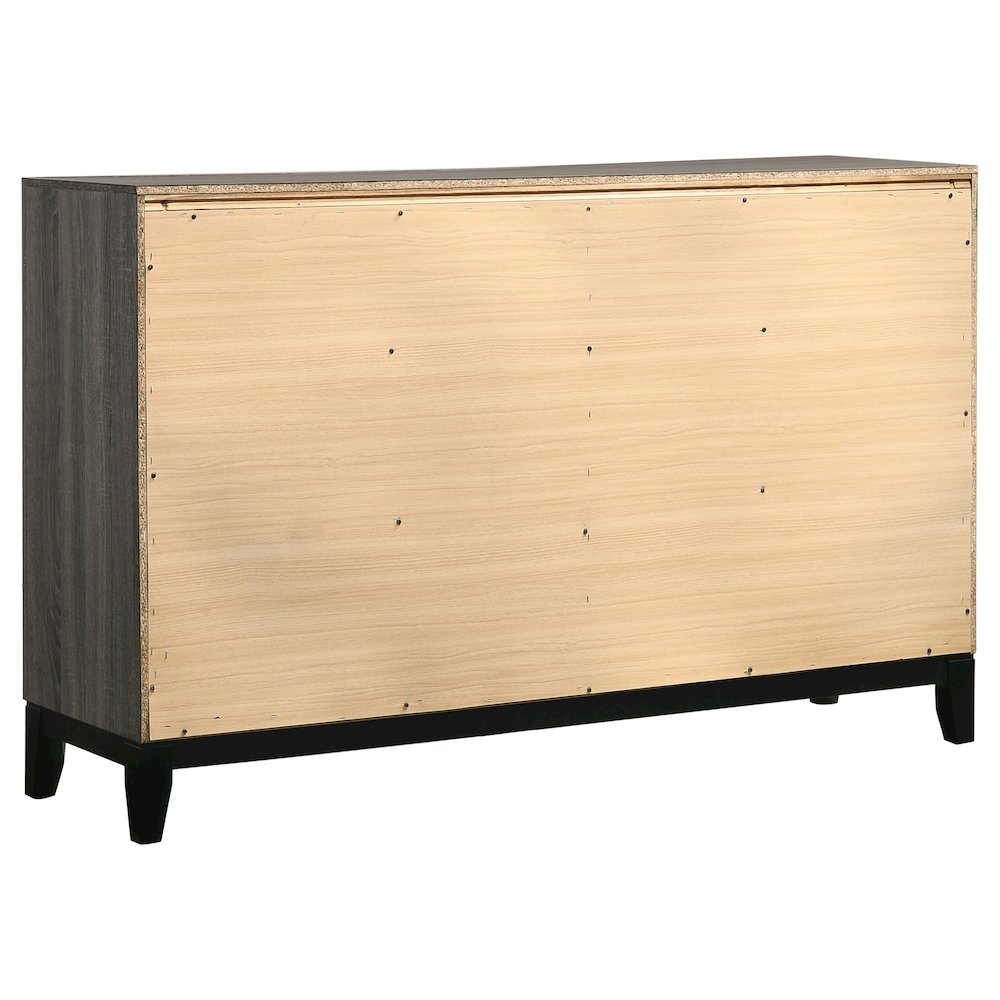 Watson 6-drawer Dresser Grey Oak. Picture 6