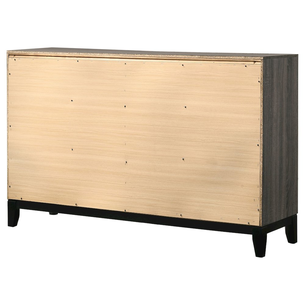 Watson 6-drawer Dresser Grey Oak. Picture 8