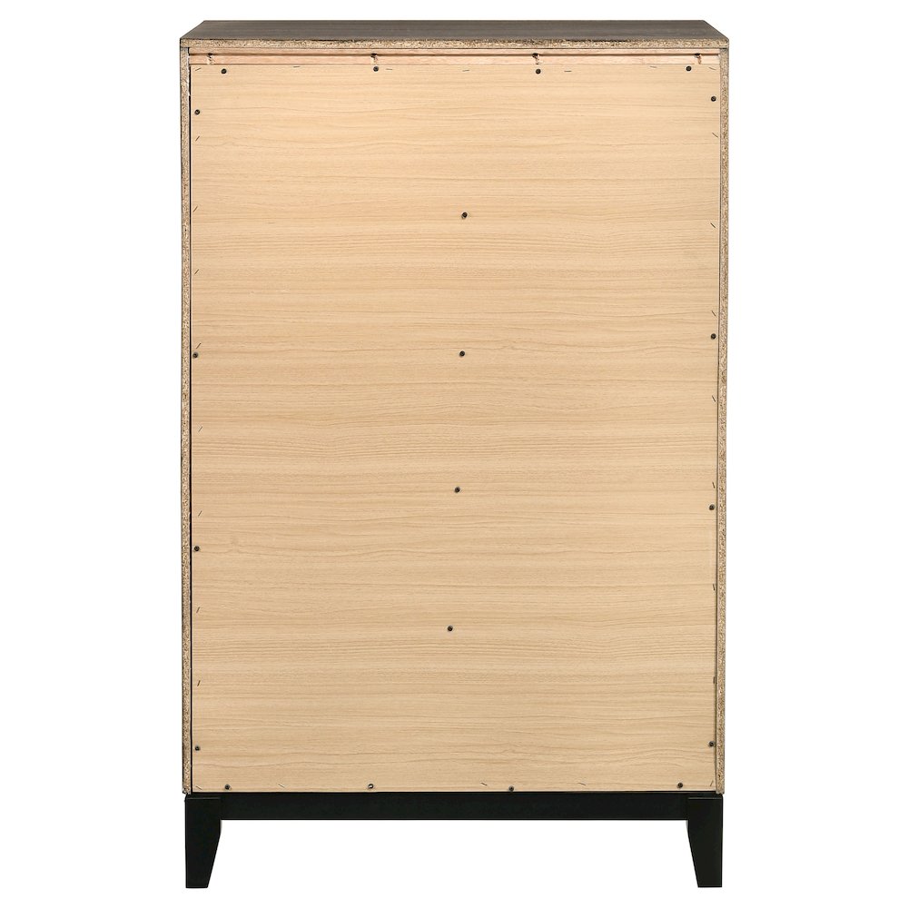 Watson 5-drawer Bedroom Chest Grey Oak. Picture 7