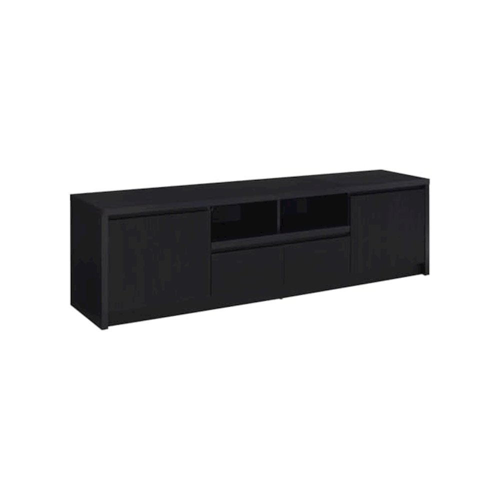 Winfield 3-piece Entertainment Center 78-inch TV Stand Black. Picture 4