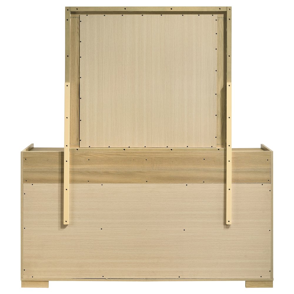 Hyland 6-drawer Dresser with Mirror Natural. Picture 7
