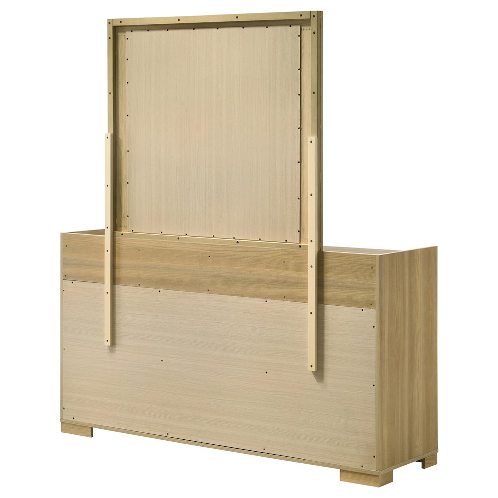 Hyland 6-drawer Dresser with Mirror Natural. Picture 8