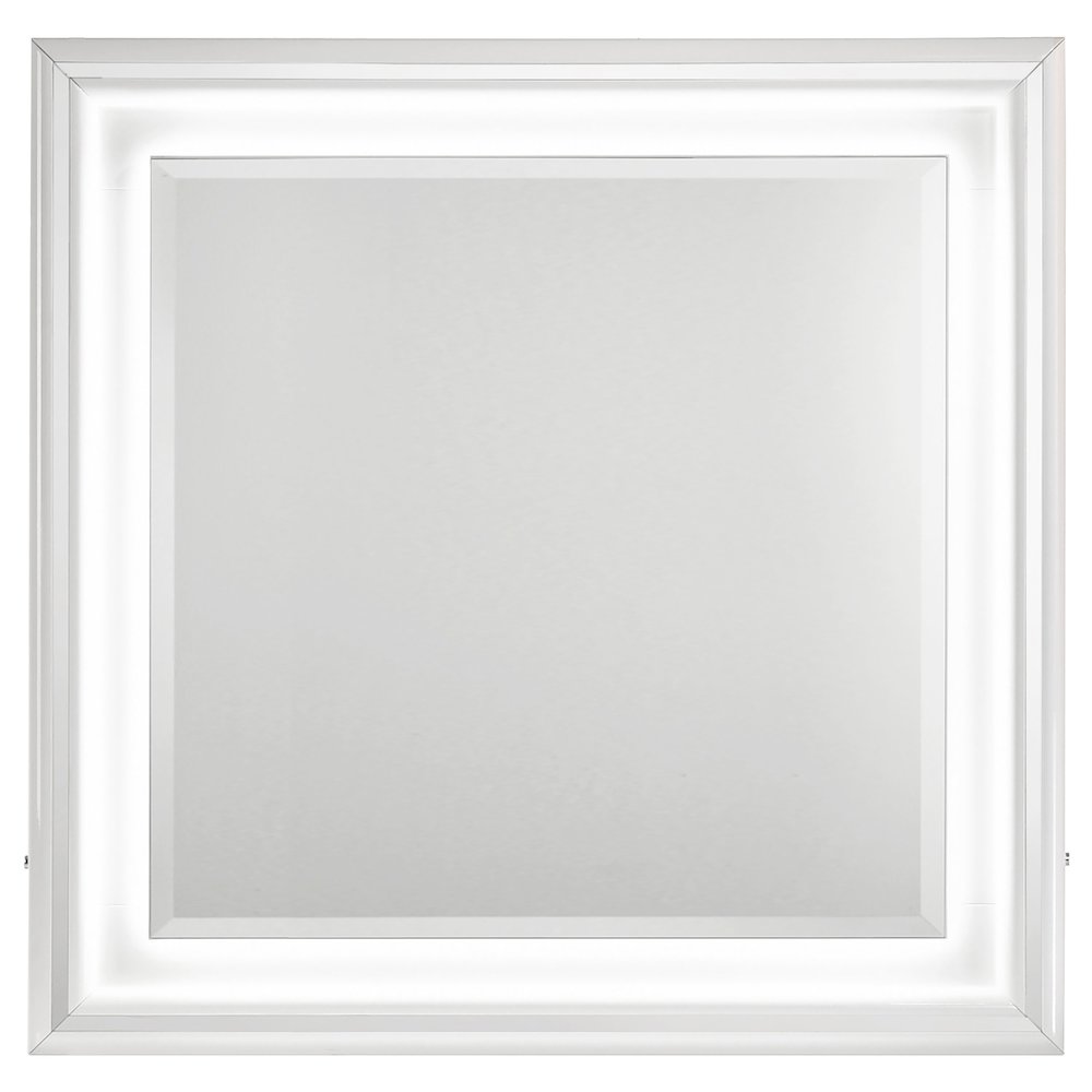 Cassia Dresser Mirror White High Gloss. Picture 3