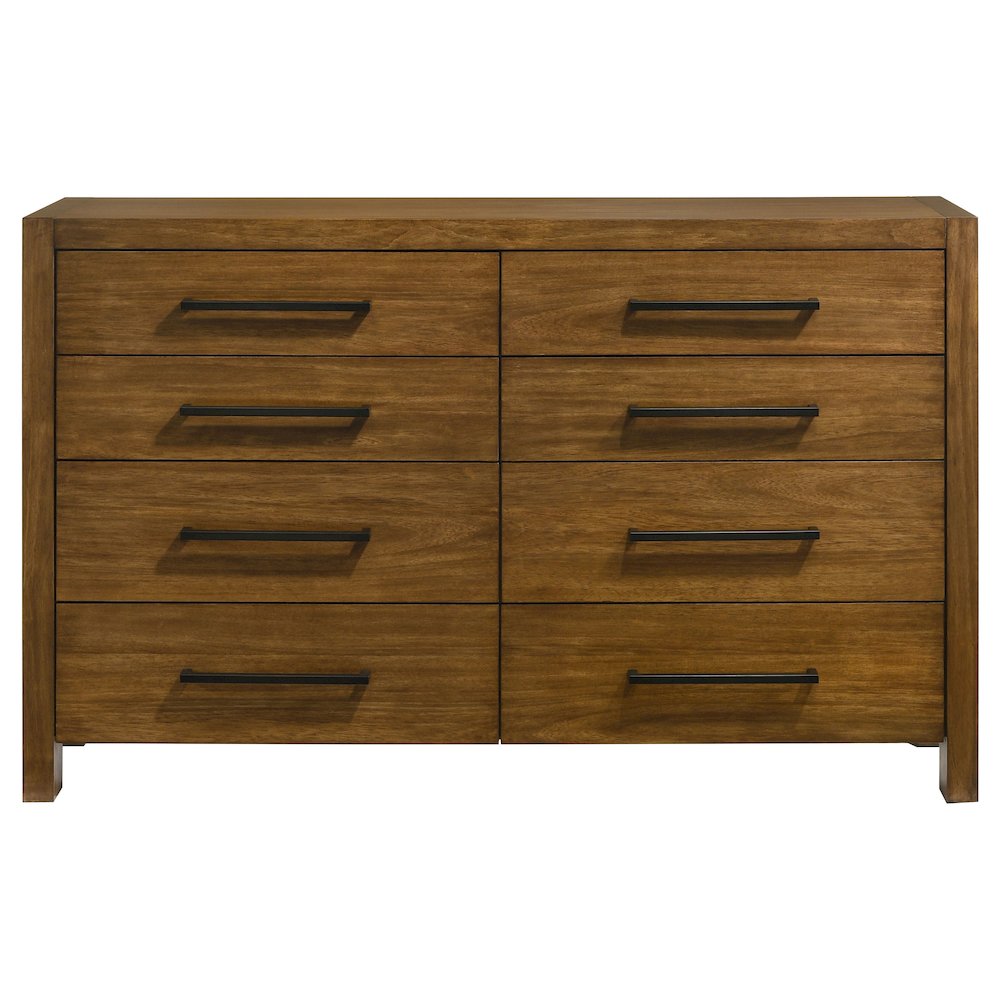 Adderley 8-drawer Bedroom Dresser Cabinet Warm Brown. Picture 2
