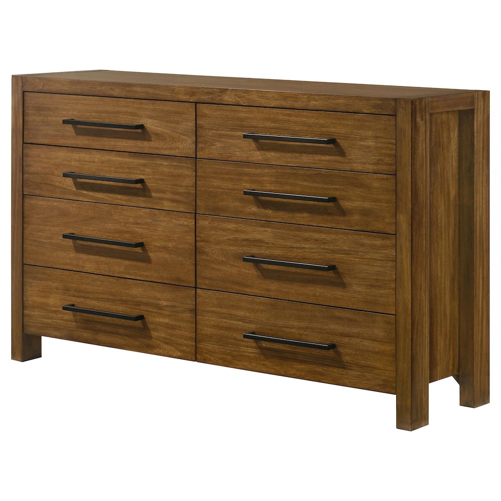 Adderley 8-drawer Bedroom Dresser Cabinet Warm Brown. Picture 3