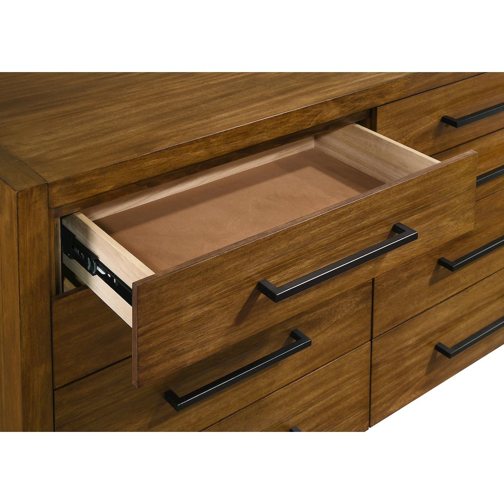 Adderley 8-drawer Bedroom Dresser Cabinet Warm Brown. Picture 9
