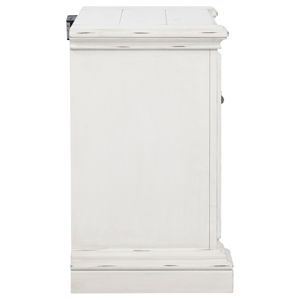 McKinney 2-drawer Nightstand with Dual USB Vintage White. Picture 9